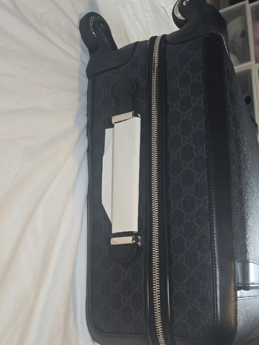 Gucci Black Monogram Carry-On Spinner Luggage